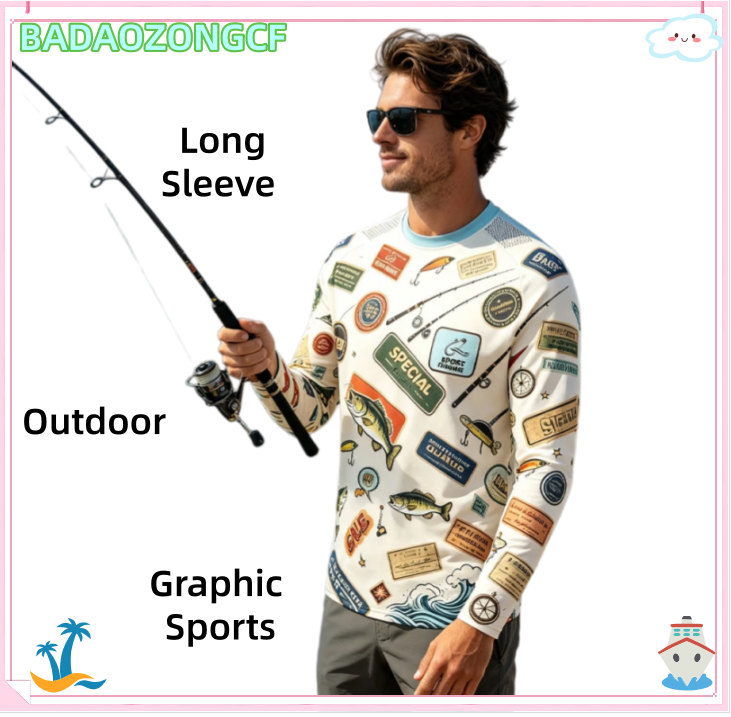 Camping Outdoor Clothing - Мужская рубашка для рыбалки с длинным