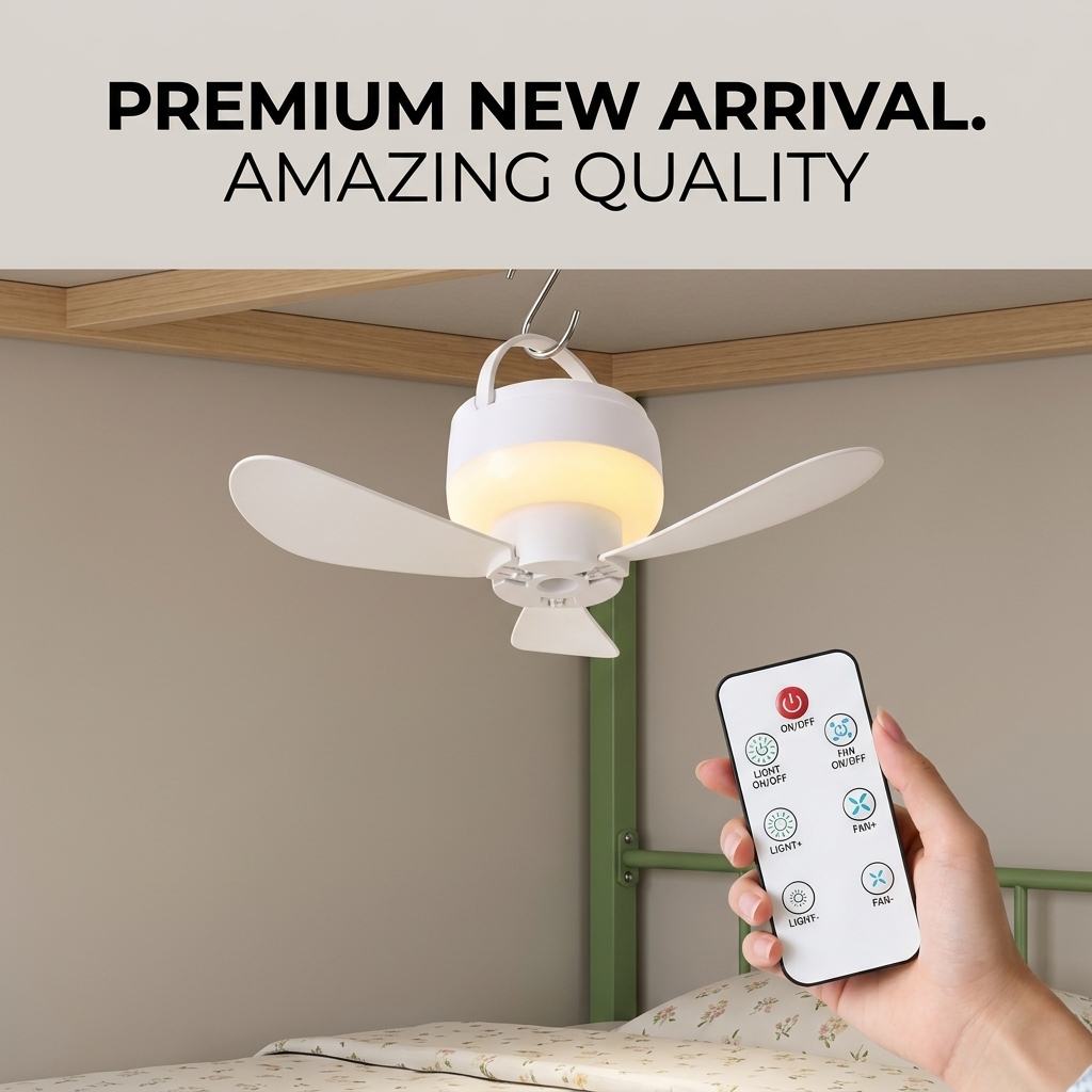 Outdoor Camping Ventilator - Маленький потолочный вентилятор, портативный USB-вентилятор для