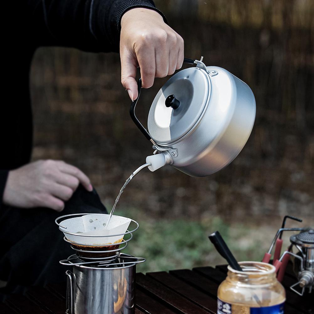 Outdoor Camping Kettle - Портативный уличный чайник-котелок 800 мл с