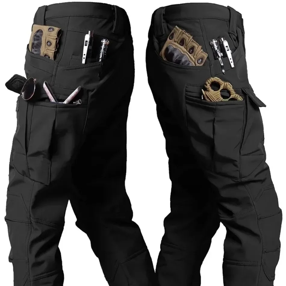 Camping Outdoor Clothing - Мужские зимние водонепроницаемые тактические брюки-карго из