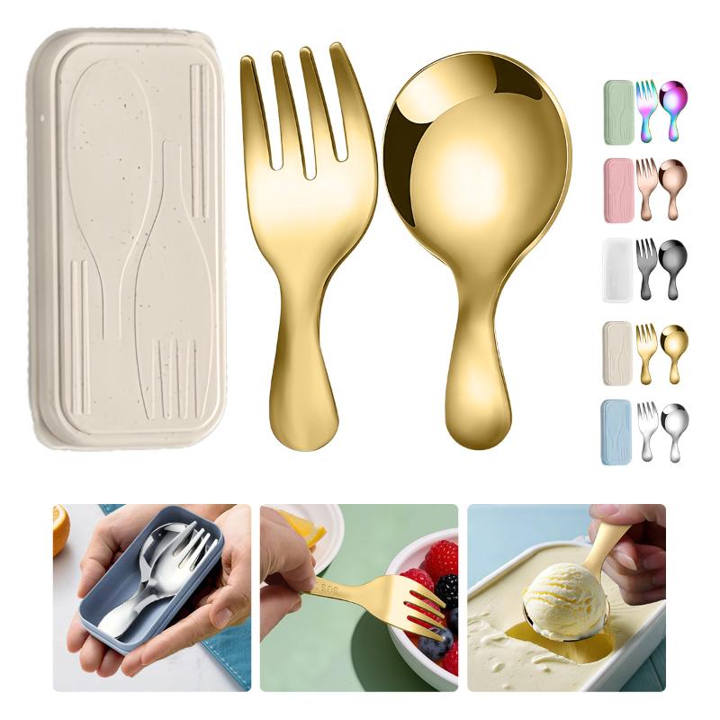 Cooking Outdoor Camping - Набор посуды из нержавеющей стали, ложка,
