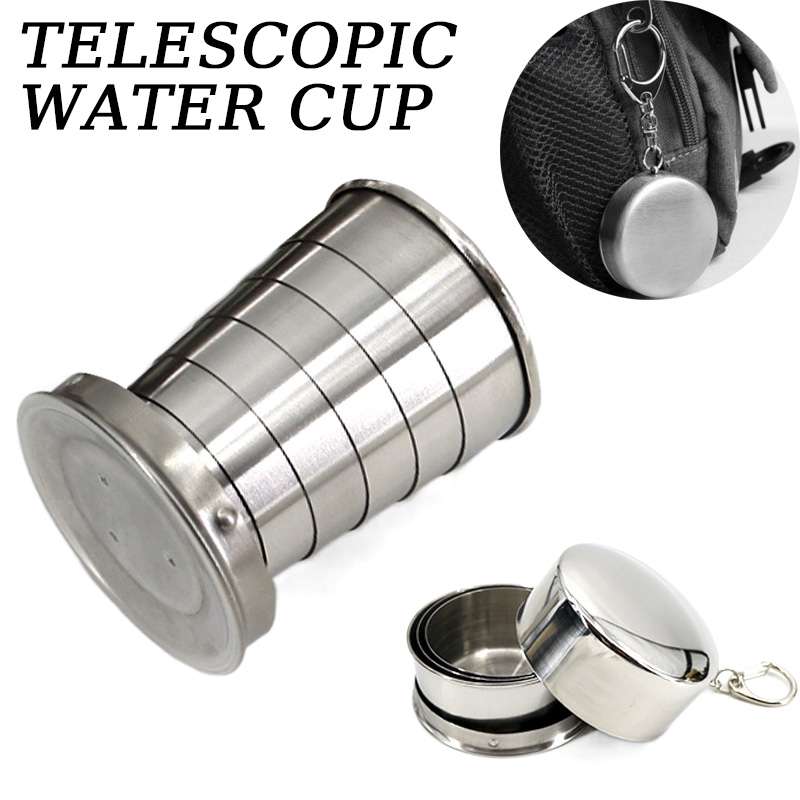 Outdoor Camping Utensils - Портативная складная кружка из нержавеющей стали,