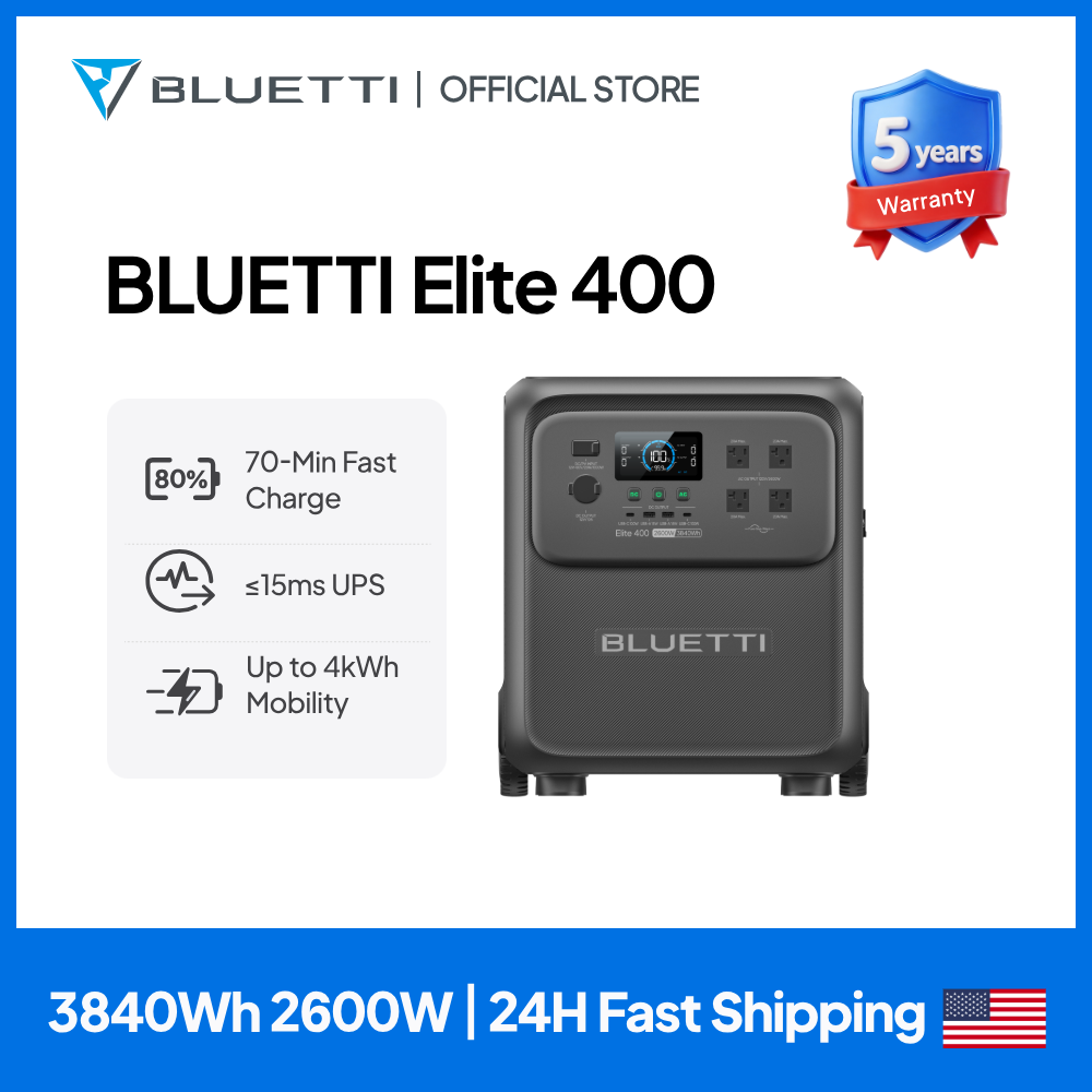Outdoor Camping Outfit - BLUETTI Elite 400 2600W 3840Wh Солнечная