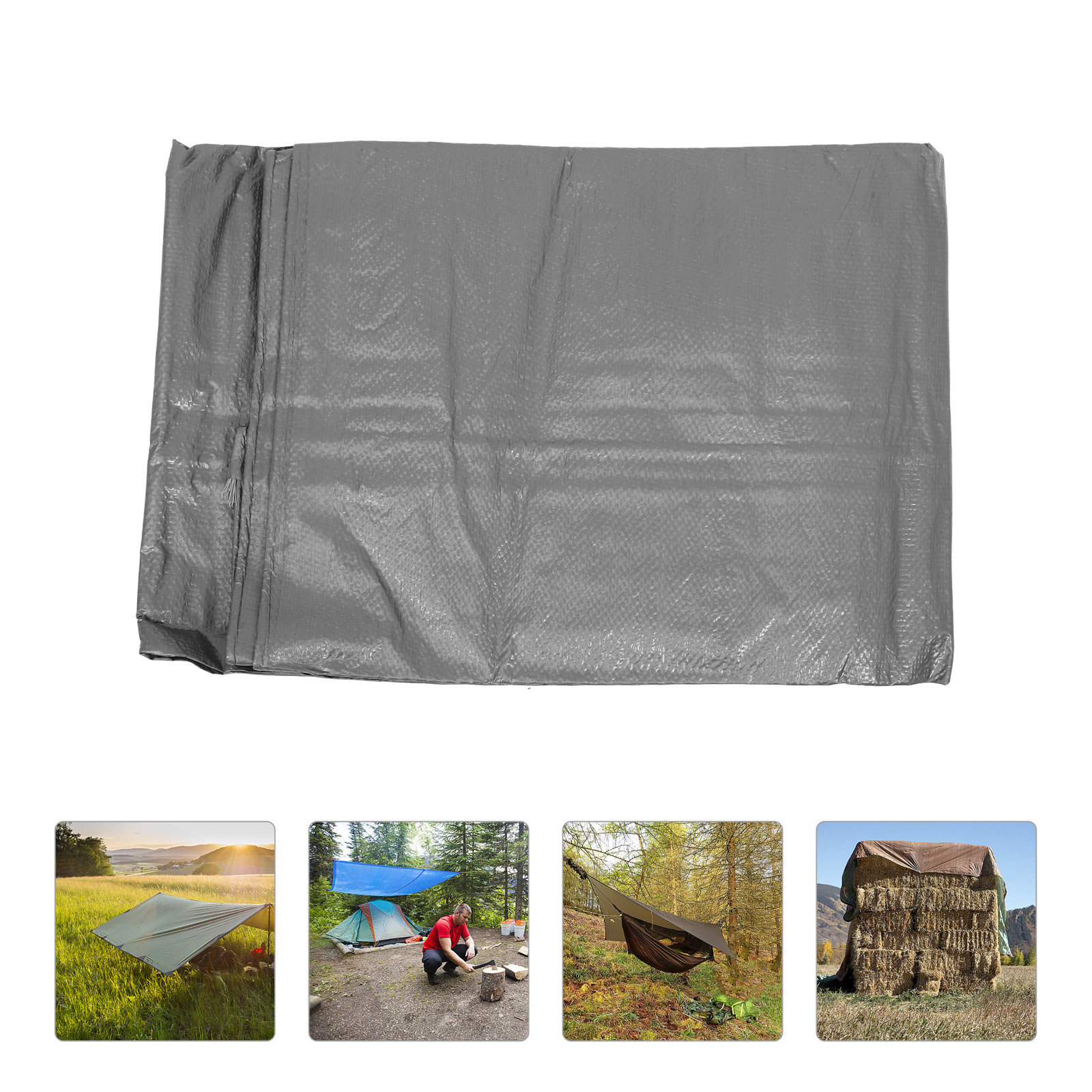 Outdoor Camping Tarp - Водонепроницаемый Прочный Уличный Тент из Полиэтилена
