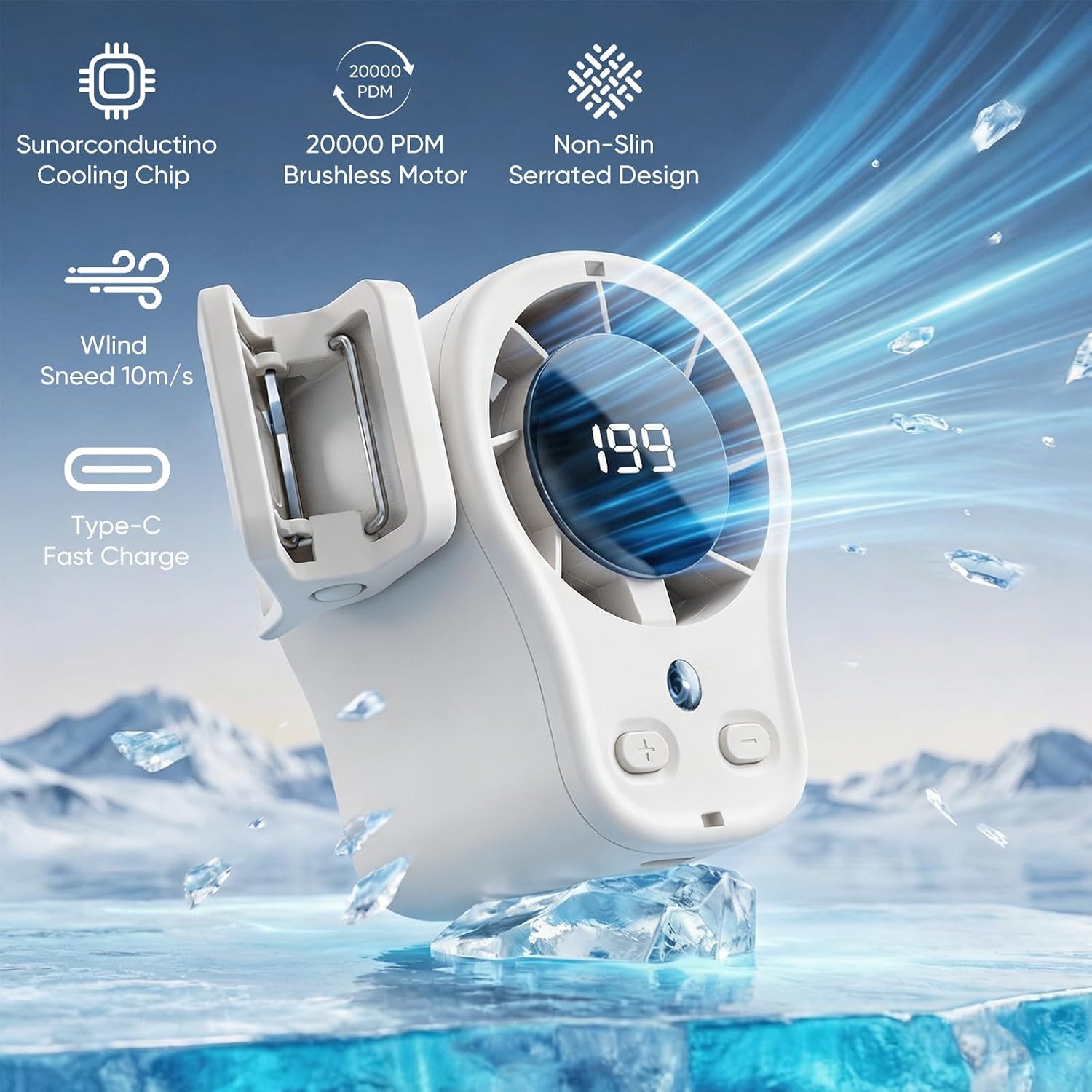 Outdoor Camping Ventilator - Автомобильный вентилятор с креплением на воздуховод