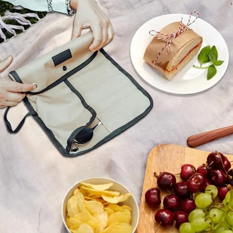 Сумка-органайзер для столовых  – обзор и цена Outdoor Camping Utensils