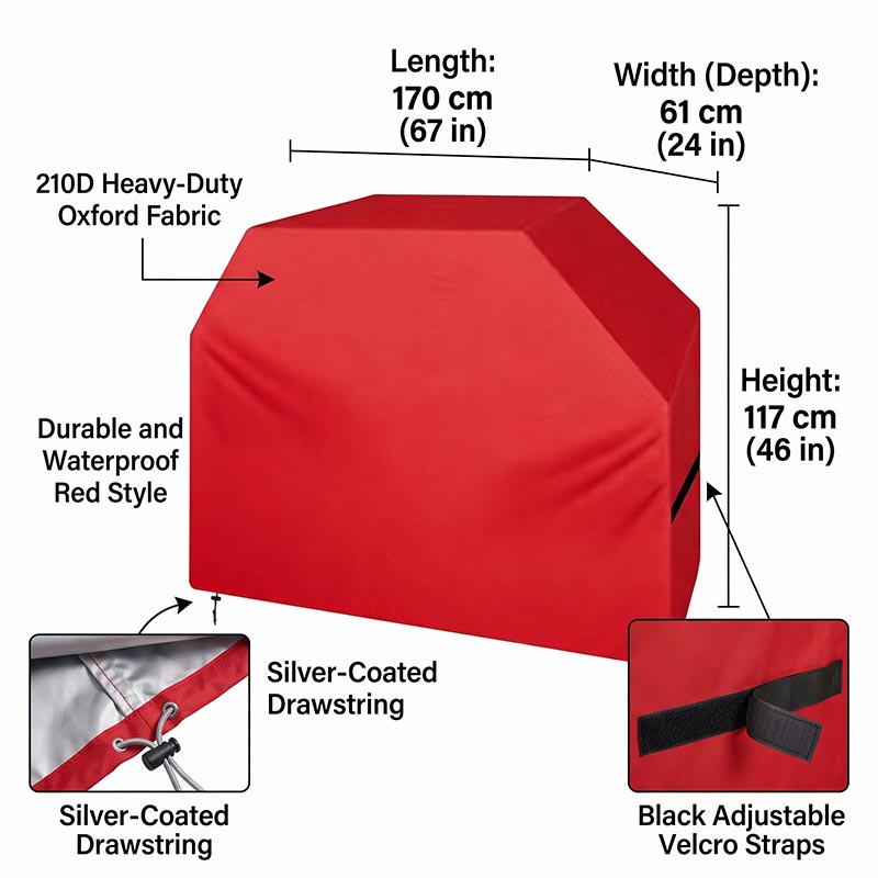 Чехол для барбекю 210D, пылеза – обзор и цена Outdoor Camping Grill
