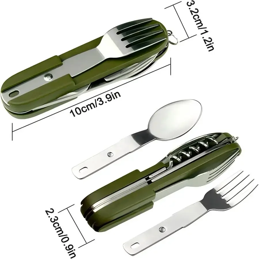 Набор для кемпинга 5-в-1 из не – обзор и цена Outdoor Camping Utensils