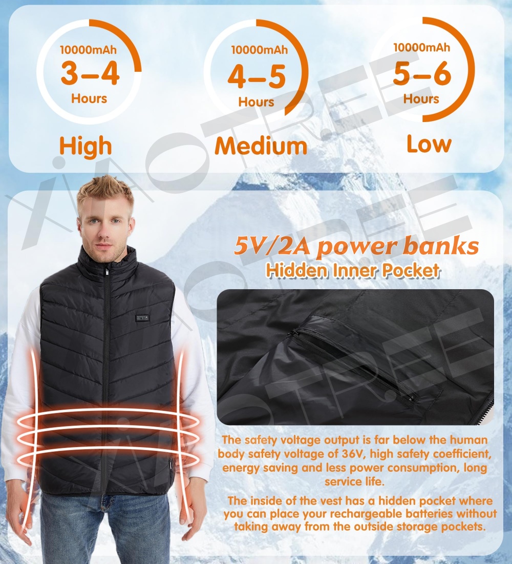 Жилет с подогревом 28/9 зон, м – обзор и цена Camping Outdoor Clothing
