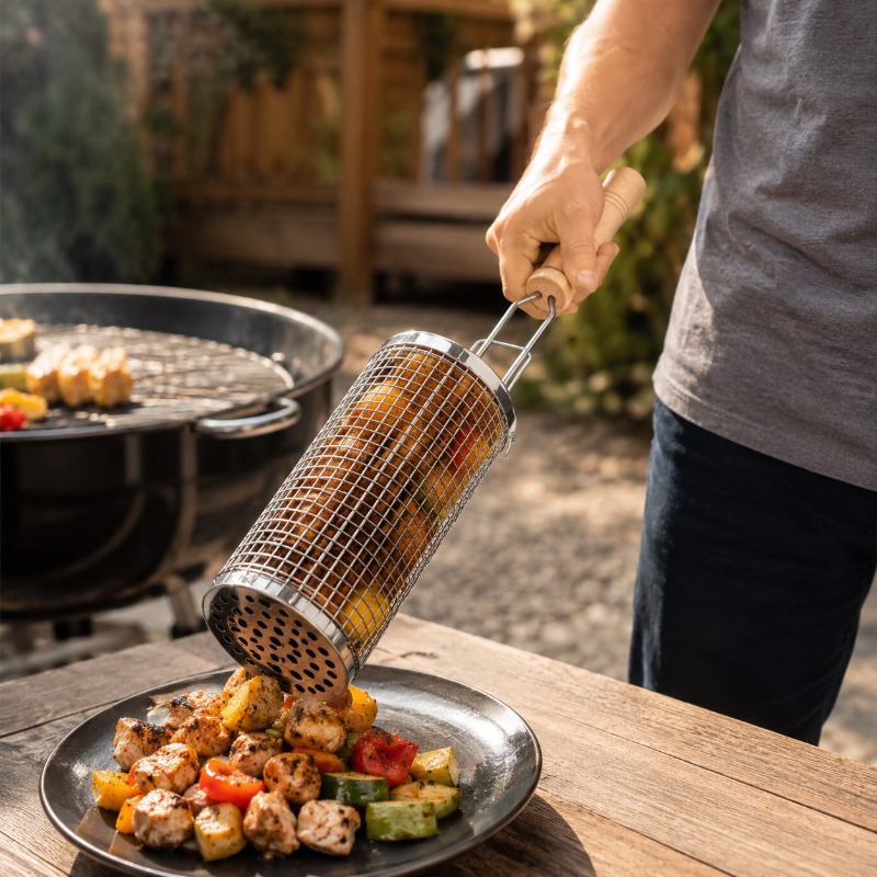 Набор круглых корзин для гриля – обзор и цена Outdoor Camping Grill