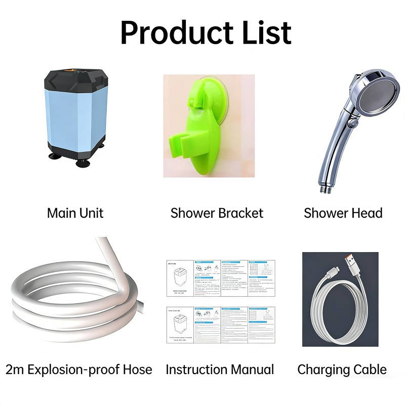 Портативный походный душ 5400  – обзор и цена Outdoor Camping Shower