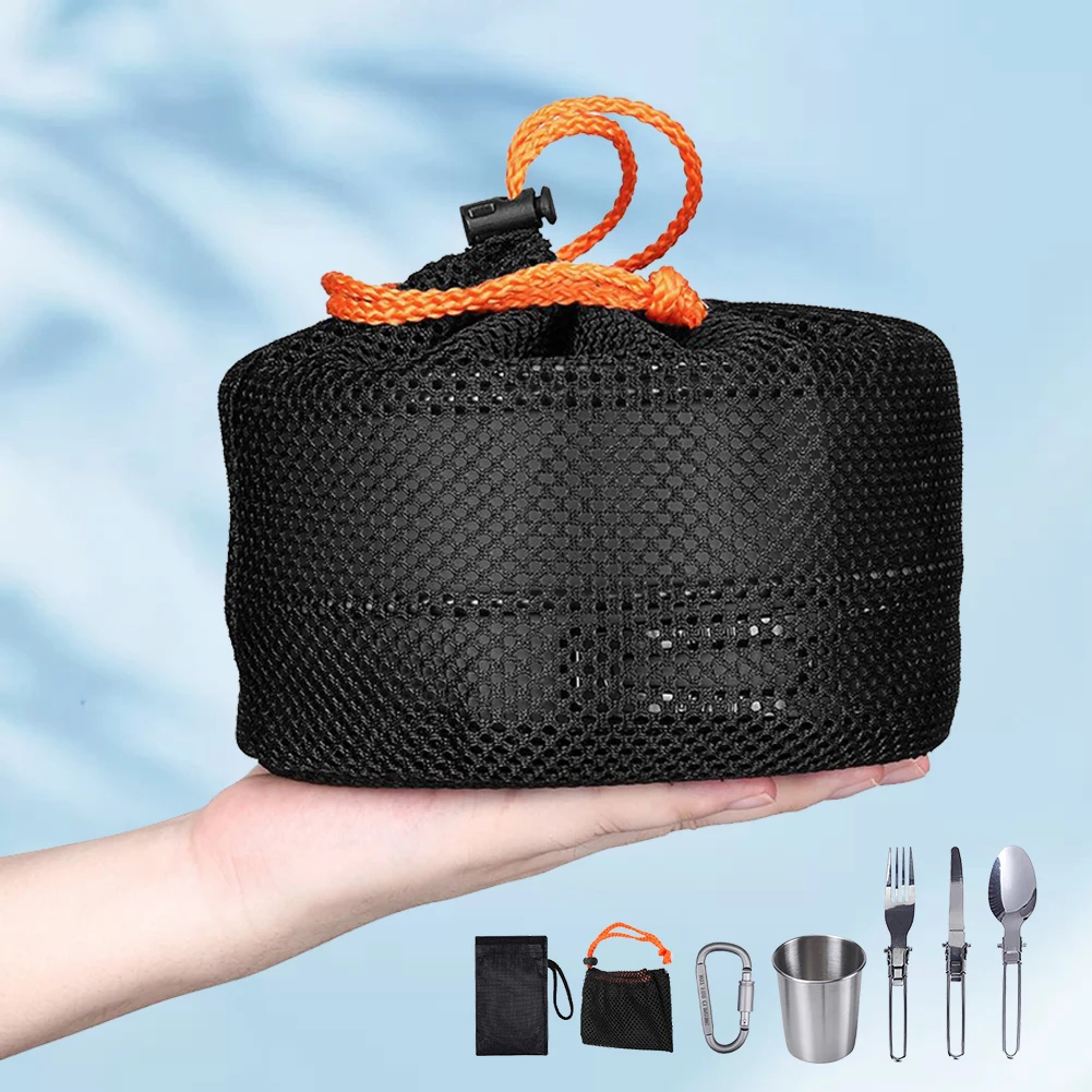 Набор походной посуды: чайник, – обзор и цена Outdoor Camping Utensils